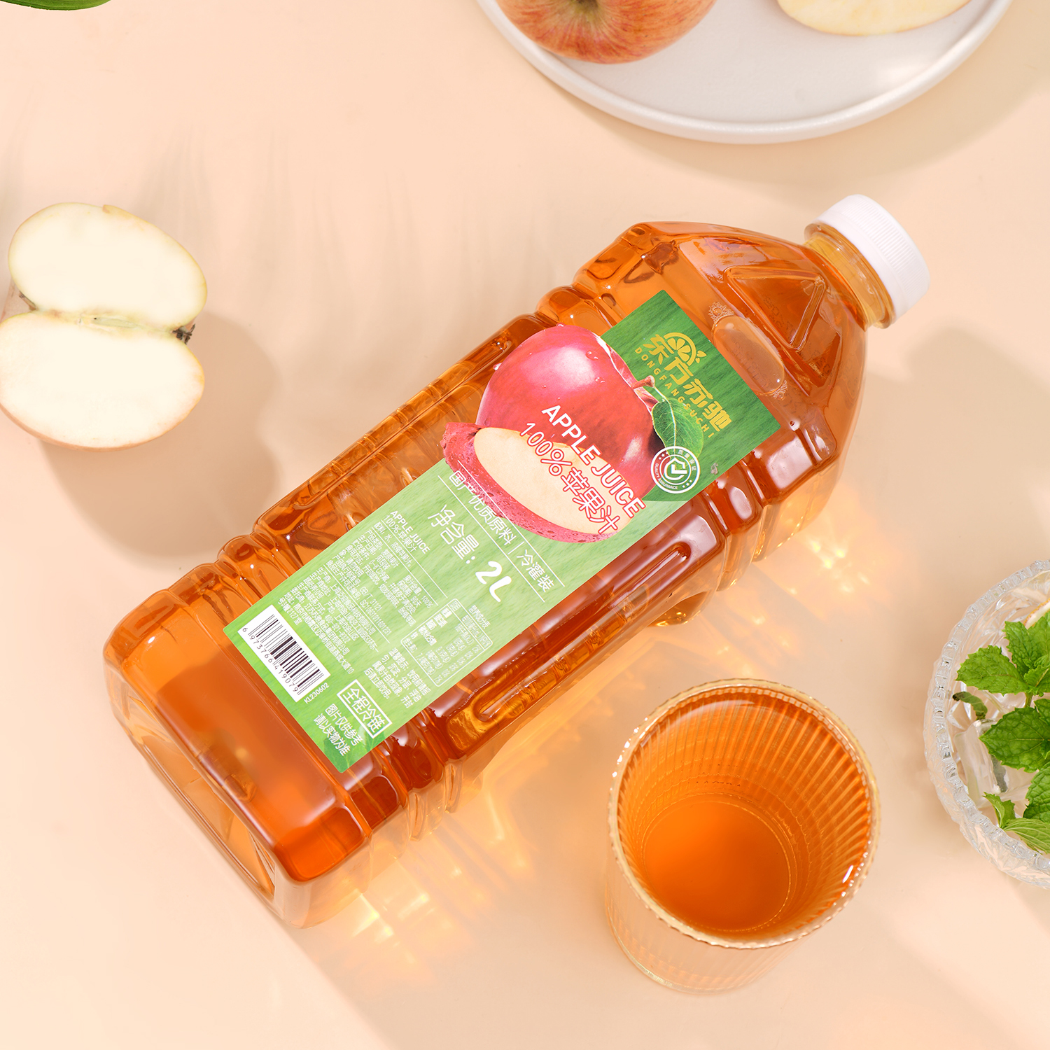 东方苏驰100%苹果汁2L