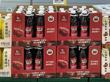 青春方程式NFC车厘子汁强势登陆盒马X会员店！