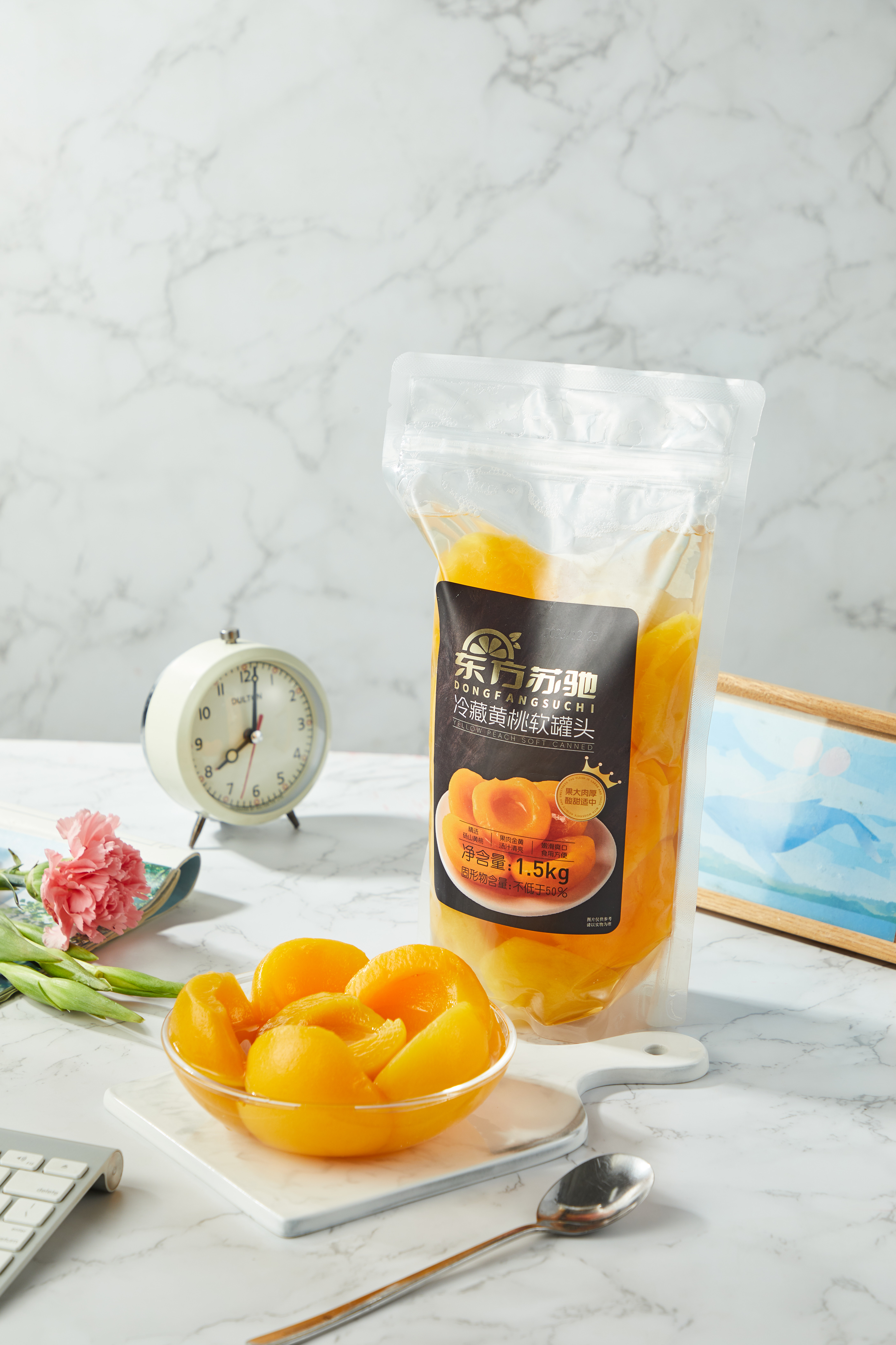 东方苏驰冷藏黄桃软罐头